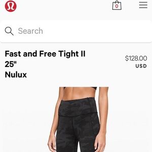 Lulu Lemon Leggings- Size 4